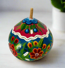 Load image into Gallery viewer, Beatiful Decorated Gourd from Olinalá - Pink/Blue
