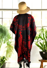 Load image into Gallery viewer, Mexican Poncho - Peacock Design
