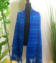 Load image into Gallery viewer, Mexican Rebozo/Shawl - Blue
