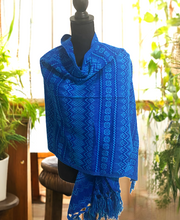 Load image into Gallery viewer, Mexican Rebozo/Shawl - Blue
