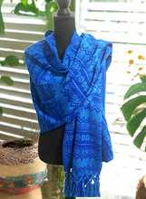 Load image into Gallery viewer, Mexican Rebozo/Shawl - Blue
