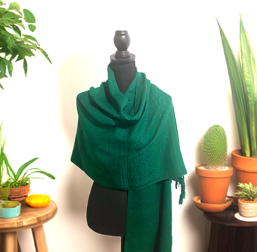 Mexican Rebozo/Shawl - Green