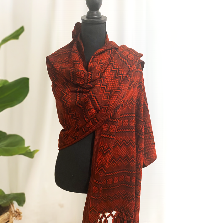 Mexican Rebozo/Shawl - Red