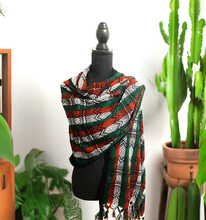 Load image into Gallery viewer, Mexican Rebozo/Shawl - Tricolor
