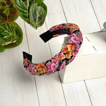 Load image into Gallery viewer, Hand-Made / Mexican Tehuana Fabric Braided Headband
