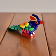 Load image into Gallery viewer, Authentic Mexican Hand-Made &quot;Bird&quot; Mini Alebrije - Blue
