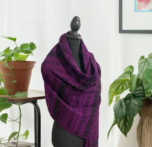 Load image into Gallery viewer, Mexican Rebozo/Shawl - Purple
