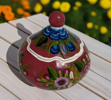 Load image into Gallery viewer, Beautiful Painted Gourd in Mauve Color
