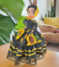 Load image into Gallery viewer, Mexican Frida Doll in Regional Clothes
