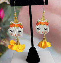 Load image into Gallery viewer, Adorable Huichol Unicorn Beaded Earrings
