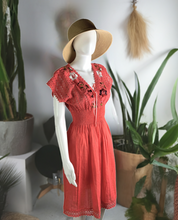 Load image into Gallery viewer, Mexican Coqueta Dress - Floral Embroidery
