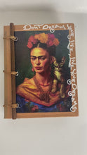 Load and play video in Gallery viewer, Handmade Artisan Blank Notebook Frida kahlo Boho Look
