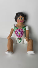 Load and play video in Gallery viewer, Mexican Cartoneria  Lupita Doll - White
