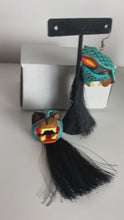 Load and play video in Gallery viewer, Fabulous and Extravagant Jaguar Alebrije Earrings / Hand Made / Oversized
