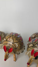 Load and play video in Gallery viewer, Beautiful Bobble Head Armadillo Alebrije
