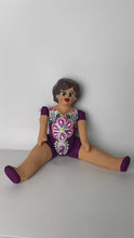 Load and play video in Gallery viewer, Mexican Cartoneria  Lupita Doll - Plum
