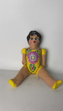 Load and play video in Gallery viewer, Mexican Cartoneria  Lupita Doll - Yellow 2
