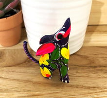 Load image into Gallery viewer, Hand-Made Mexican Alebrije  &quot;Wolf&quot; Figurine
