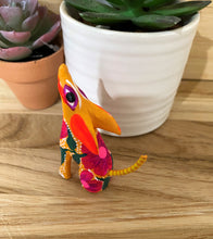 Load image into Gallery viewer, Hand-Made Mexican Alebrije  &quot;Wolf&quot; Figurine
