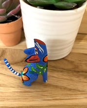 Load image into Gallery viewer, Hand-Made Mexican Alebrije  &quot;Wolf&quot; Figurine
