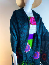 Load image into Gallery viewer, Floral Embroidered Mexican Rebozo/Shawl
