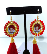 Load image into Gallery viewer, Artisanal Frida Kahlo Earrings With Tassel
