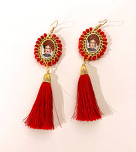 Load image into Gallery viewer, Artisanal Frida Kahlo Earrings With Tassel
