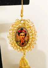 Load image into Gallery viewer, Artisanal Frida Kahlo Earrings With Tassel
