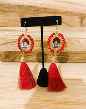 Load image into Gallery viewer, Artisanal Frida Kahlo Earrings With Tassel
