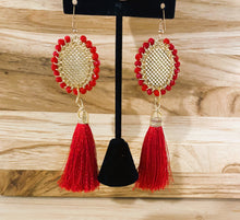 Load image into Gallery viewer, Artisanal Frida Kahlo Earrings With Tassel
