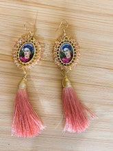 Load image into Gallery viewer, Artisanal Frida Kahlo Earrings With Tassel
