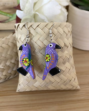 Load image into Gallery viewer, Hand-Made Alebrije Parrot Earrings
