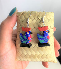 Load image into Gallery viewer, Hand-Made Gallinita (Little Hen) Alebrije Earrings
