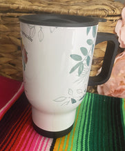 Load image into Gallery viewer, Frida Kahlo Travel Mug - &quot;Yo soy mi propia Inspiracion&quot;
