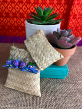 Load image into Gallery viewer, Hand-Made Alebrije Cat Earrings in Small Palm Box
