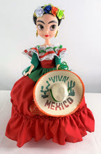 Load image into Gallery viewer, Mexican Frida Doll in Regional Clothes
