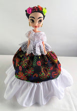 Load image into Gallery viewer, Mexican Frida Doll in Regional Clothes
