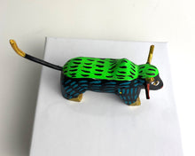 Load image into Gallery viewer, Authentic Mexican Small Green Torito &quot;Bull&quot; Alebrije figurine
