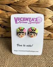 Load image into Gallery viewer, Frida Kahlo Stud Beaded Earrings
