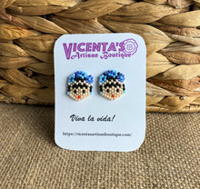 Load image into Gallery viewer, Frida Kahlo Stud Beaded Earrings
