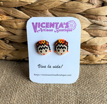 Load image into Gallery viewer, Frida Kahlo Stud Beaded Earrings
