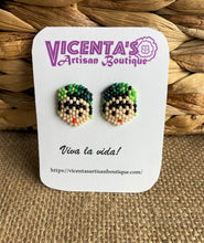 Load image into Gallery viewer, Frida Kahlo Stud Beaded Earrings
