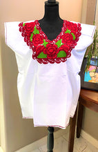 Load image into Gallery viewer, White Mexican Embroidered Blouse (M, L, XL)
