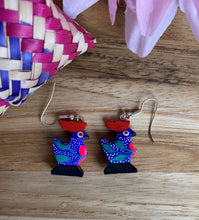 Load image into Gallery viewer, Hand-Made Gallinita (Little Hen) Alebrije Earrings
