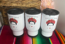 Load image into Gallery viewer, Frida Kahlo Travel Mug - &quot;Yo soy mi propia Inspiracion&quot;
