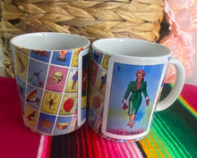 Load image into Gallery viewer, Mexican Loteria &quot;La Dama&quot; Coffee Mug
