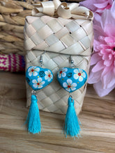 Load image into Gallery viewer, Heart-Shaped Alebrije Earrings With Tassel
