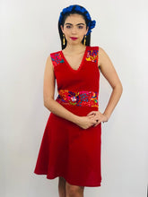 Load image into Gallery viewer, Embroidered Floral Mexican Dress (Medium)
