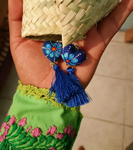 Load image into Gallery viewer, Heart-Shaped Alebrije Earrings With Tassel
