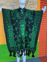 Load image into Gallery viewer, Frida Kahlo Mexican Poncho
